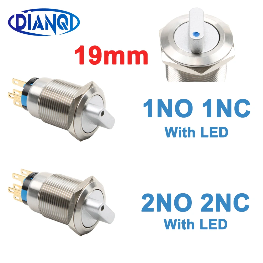 19mm 2 3 position Waterproof With 12V LED rotate switch illuminated switches metal Brass chrome NONC/2NO2NC DPDT/SPDT latching
19mm 2 3 position Waterproof With 12V LED rotate switch illuminated switches metal Brass chrome NONC/2NO2NC DPDT/SPDT latching