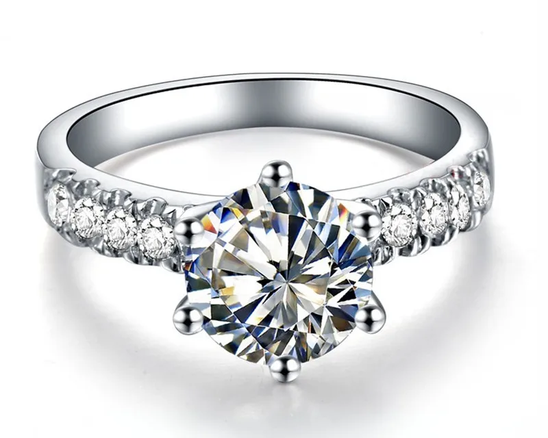 Propose 2CT 8MM G-H Round Cut Moissanite Diamond Promise Ring Test Positive Certificate Real 925 Sterling Silver Ring
Propose 2CT 8MM G-H Round Cut Moissanite Diamond Promise Ring Test Positive Certificate Real 925 Sterling Silver Ring