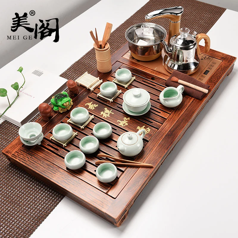 Beautiful cabinet household automatic tea set four unity of a complete set of wood from the sea ground fire wood tea table
Beautiful cabinet household automatic tea set four unity of a complete set of wood from the sea ground fire wood tea table