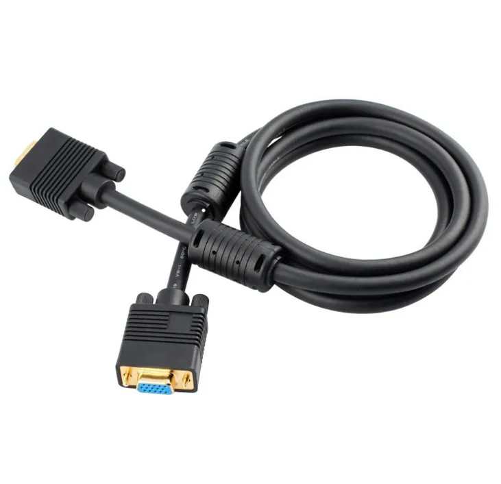 Cable VGA 3+9 1.5m VGA male to VGA female M-F HD Extension Cable 3 9 with screws For Computer Projector Monitor Laptop HDTV
Cable VGA 3+9 1.5m VGA male to VGA female M-F HD Extension Cable 3 9 with screws For Computer Projector Monitor Laptop HDTV