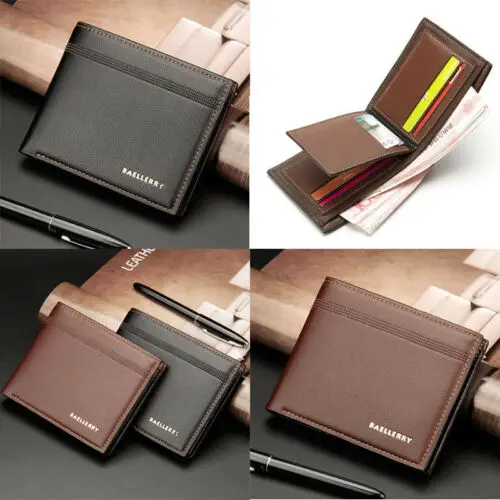 Hot Men's Leather Bifold ID Card Holder Purse Wallet Billfold Slim Clutch Wallets
Hot Men's Leather Bifold ID Card Holder Purse Wallet Billfold Slim Clutch Wallets