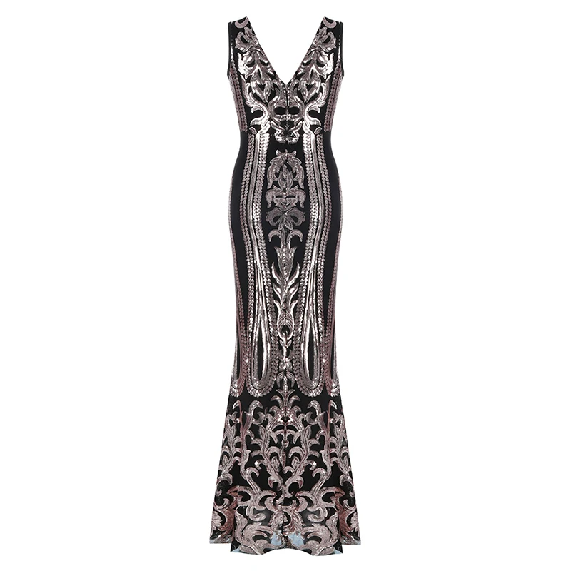 Beateen 2019 Summer New Sexy Deep V Straps Sleeveless Sequined Diamonds Women Party Vintage Sheath Floor-Length Dress
Beateen 2019 Summer New Sexy Deep V Straps Sleeveless Sequined Diamonds Women Party Vintage Sheath Floor-Length Dress