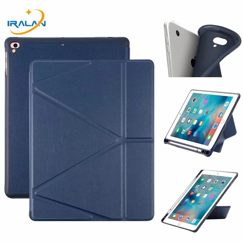 Чехол для iPad 9 7 2018 2017 с держателем карандашом силиконовая Мягкая задняя крышка