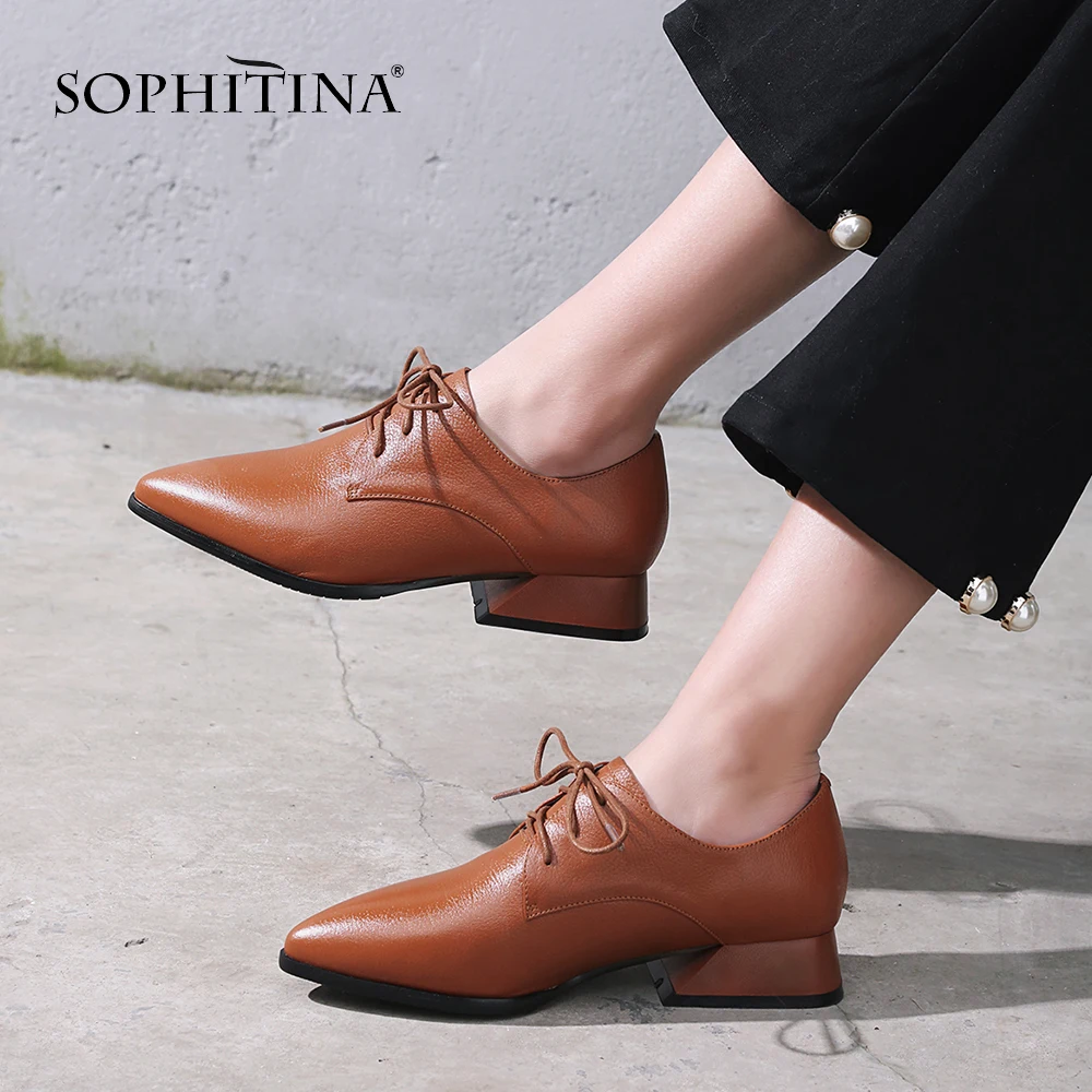 SOPHITINA New Women' s Pumps Genuine Leather Sexy Pointed Toe Solid Casual Shoes Comfortable Leisure Spring Handmade Pumps MO45
SOPHITINA New Women' s Pumps Genuine Leather Sexy Pointed Toe Solid Casual Shoes Comfortable Leisure Spring Handmade Pumps MO45
