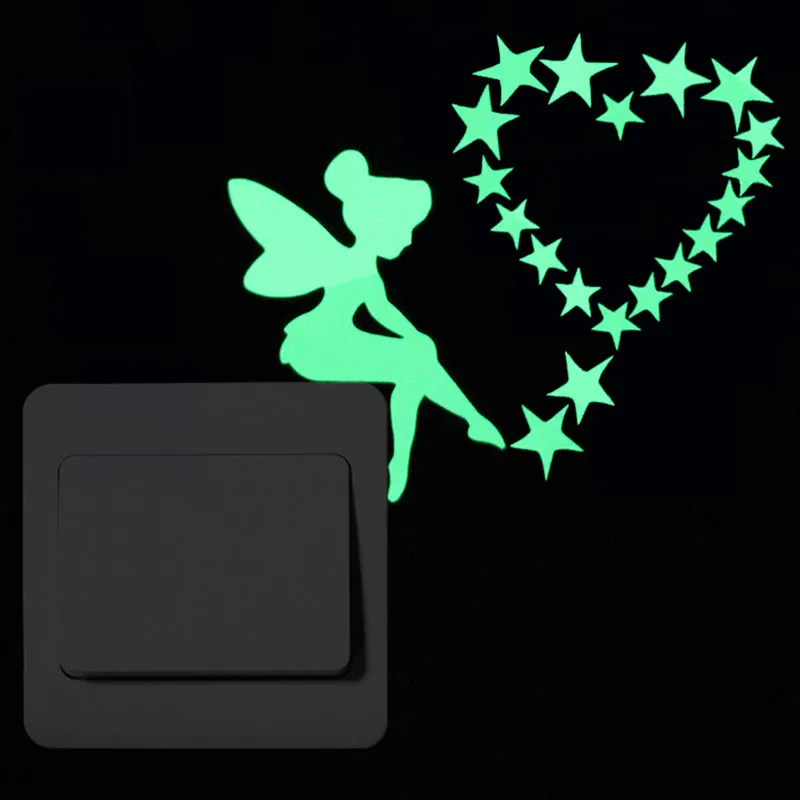 Luminous Cartoon Switch Sticker Glow in the Dark Cat Sticker Fluorescent Fairy Moon Stars Sticker Kid Room Decoration Home Decor
Luminous Cartoon Switch Sticker Glow in the Dark Cat Sticker Fluorescent Fairy Moon Stars Sticker Kid Room Decoration Home Decor