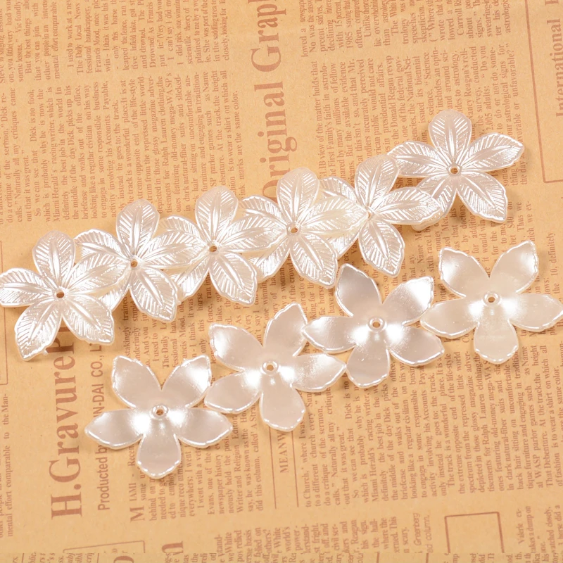 New 40mm Big Flowers Shape Acrylic Beads Ivory ABS Resin Spacer Pearl Jewelry Handmade Accessoires Wholesale Diy Beaded
New 40mm Big Flowers Shape Acrylic Beads Ivory ABS Resin Spacer Pearl Jewelry Handmade Accessoires Wholesale Diy Beaded