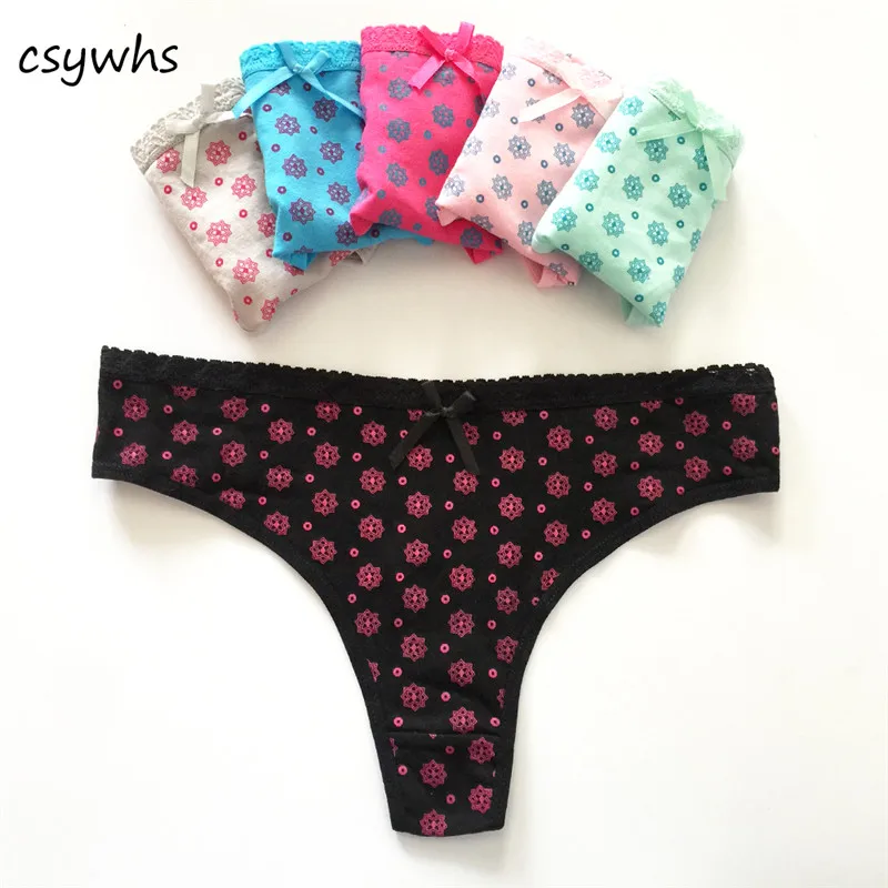 CSYWHS 5pcs Thong Women's Cotton Panties Low Rise Sexy Briefs for Women Thong Lace Printing Underwear Intimate Products M L XL
CSYWHS 5pcs Thong Women's Cotton Panties Low Rise Sexy Briefs for Women Thong Lace Printing Underwear Intimate Products M L XL
