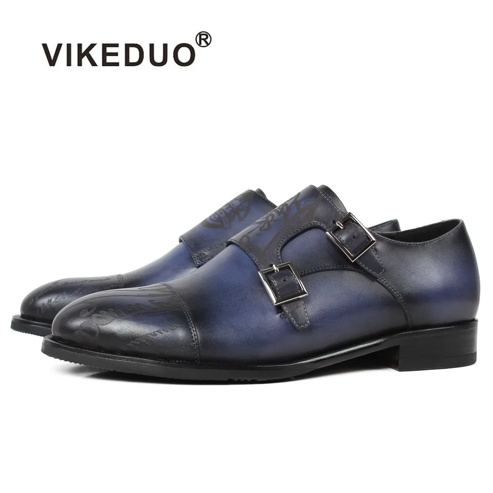 Vikeduo Classic Women Monk Strap Shoes Letter Laser Sapato Mujer Vintage Blue Handmade Shoe Lady Genuine Leather Patina Footwear
Vikeduo Classic Women Monk Strap Shoes Letter Laser Sapato Mujer Vintage Blue Handmade Shoe Lady Genuine Leather Patina Footwear