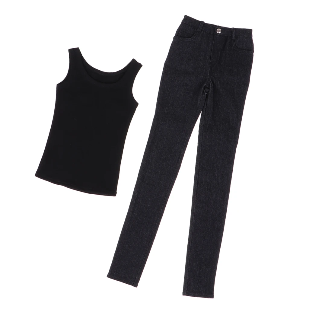 Fashion Doll Clothes Black Jeans Pants Soft Vest T-shirt Outfit For 70cm uncle BJD for SD17 AOD AS Dolls
Fashion Doll Clothes Black Jeans Pants Soft Vest T-shirt Outfit For 70cm uncle BJD for SD17 AOD AS Dolls