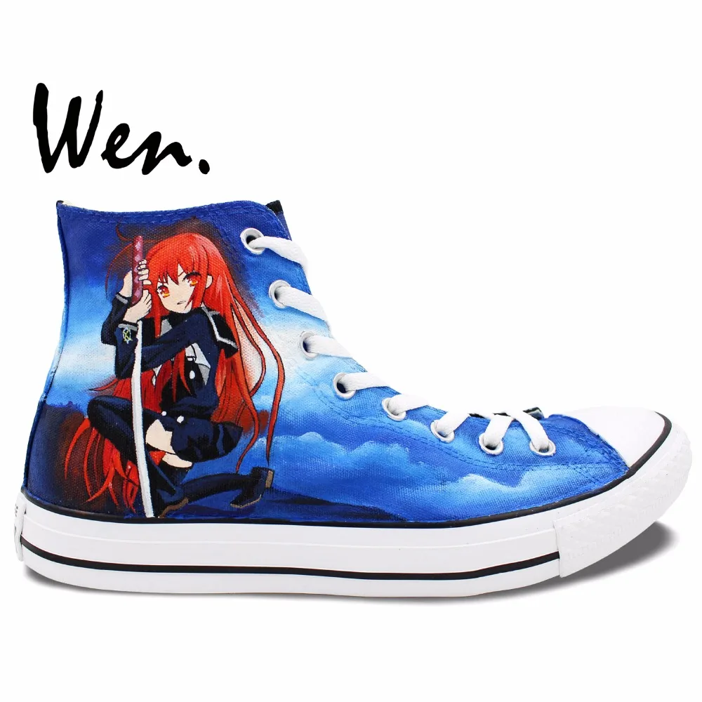 Wen Hand Painted Anime Shoes Design Custom Shakugan No Shana Men Women's Gifts High Top Canvas Sneakers
Wen Hand Painted Anime Shoes Design Custom Shakugan No Shana Men Women's Gifts High Top Canvas Sneakers