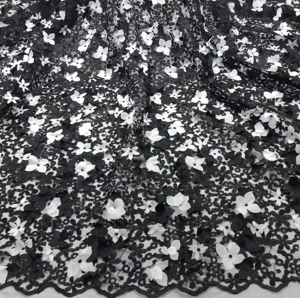 white black nigerian lace fabric embroidery African Guipure Lace 3D French lace fabric unique soft for wedding TS7895
white black nigerian lace fabric embroidery African Guipure Lace 3D French lace fabric unique soft for wedding TS7895