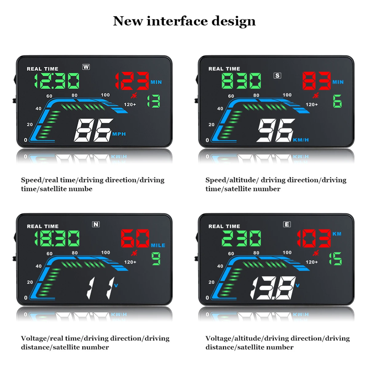 DC 8-18-30v Q7 Universal 5.5 Inch Car HUD GPS Head Up Display Digital Speedometer Overspeed Warning System Windshield Projector
DC 8-18-30v Q7 Universal 5.5 Inch Car HUD GPS Head Up Display Digital Speedometer Overspeed Warning System Windshield Projector