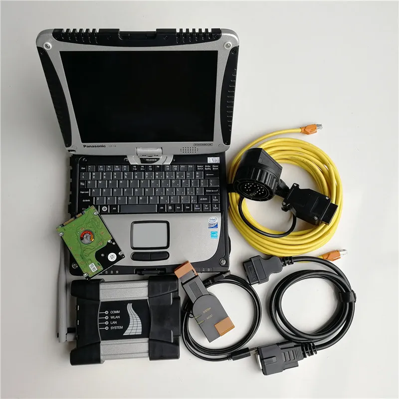 

12.2021 Software Wifi ICOM NEXT with 1TB HDD & Used Toughbook Cf-19 4G Professional Auto Diagnostic Tools and Scanner