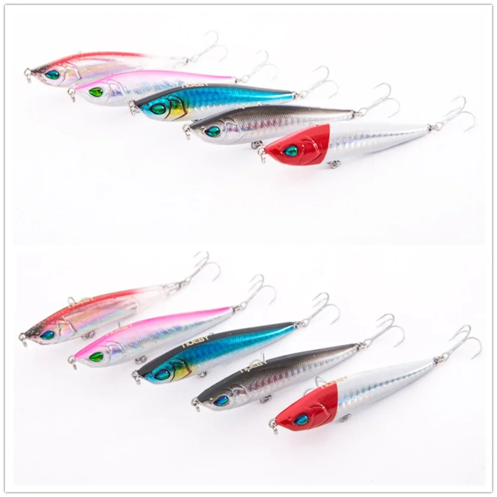 NOEBY NEW Pencil Fishing Lure 80mm 16g Hard Fishing Bait with France VMC Hook 3D Eyes ABS Plastic Lure for Saltwater/Freshwater
NOEBY NEW Pencil Fishing Lure 80mm 16g Hard Fishing Bait with France VMC Hook 3D Eyes ABS Plastic Lure for Saltwater/Freshwater