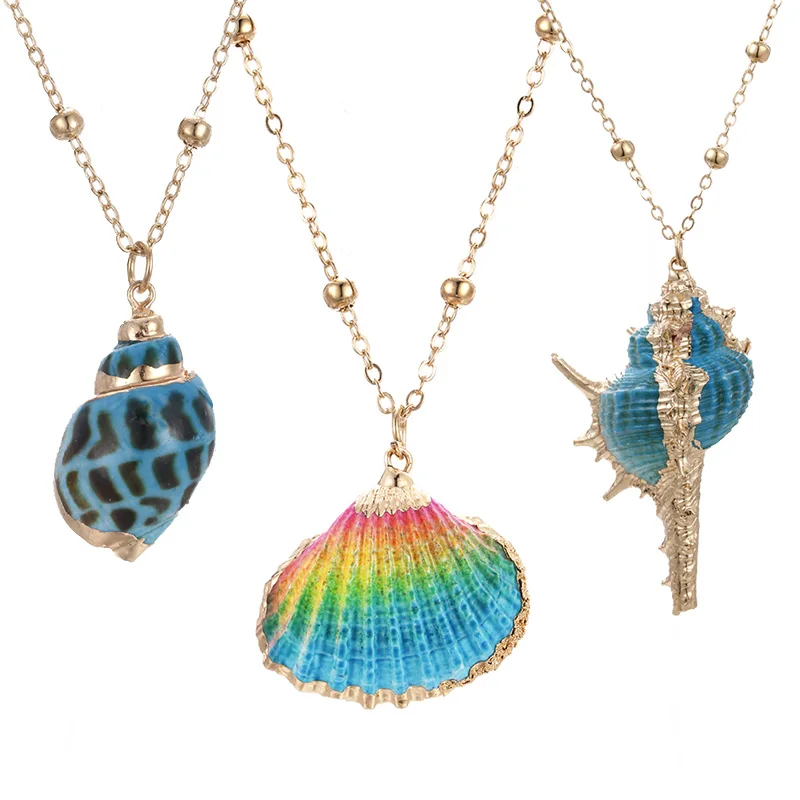 Bohemia Jewelry Seashell Pendant Necklace Simple Shell for Women Girl Geometric Charming Choker Necklaces Hawaii Party Jewelry
Bohemia Jewelry Seashell Pendant Necklace Simple Shell for Women Girl Geometric Charming Choker Necklaces Hawaii Party Jewelry