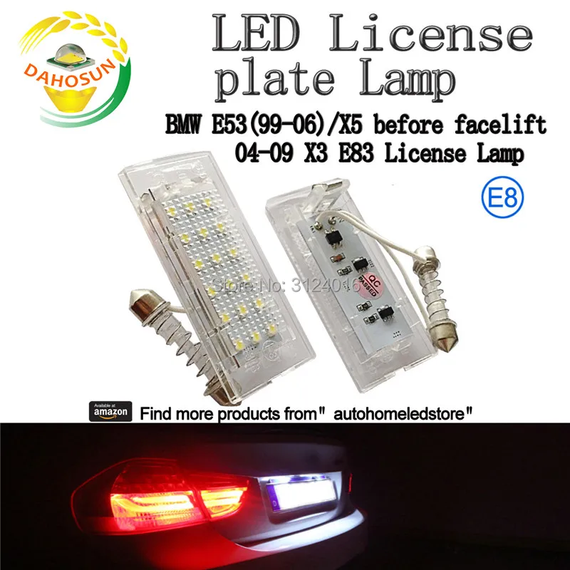 2x Led Rear Tag License Number Plate Light Lamp With Led Bulb for BMW X5 E53 2000-2015 X3 E83 2004-2013 2014 2015
2x Led Rear Tag License Number Plate Light Lamp With Led Bulb for BMW X5 E53 2000-2015 X3 E83 2004-2013 2014 2015