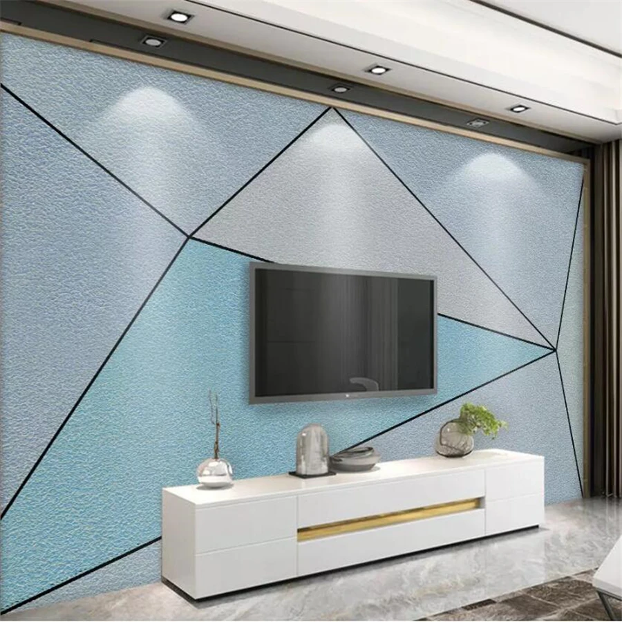 Beibehang Custom wallpaper 3d mural Nordic minimalist line geometric texture personality TV background wall papers home decor 3d
Beibehang Custom wallpaper 3d mural Nordic minimalist line geometric texture personality TV background wall papers home decor 3d