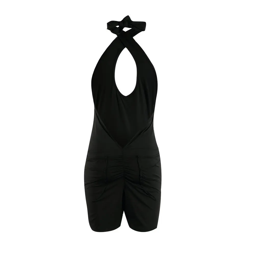 LOSSKY Sexy Halter Black Backless Jumpsuit Playsuits New Summer Fashion Hollow Out Black Rompers Women Black Bodysuits Jumpsuits
LOSSKY Sexy Halter Black Backless Jumpsuit Playsuits New Summer Fashion Hollow Out Black Rompers Women Black Bodysuits Jumpsuits