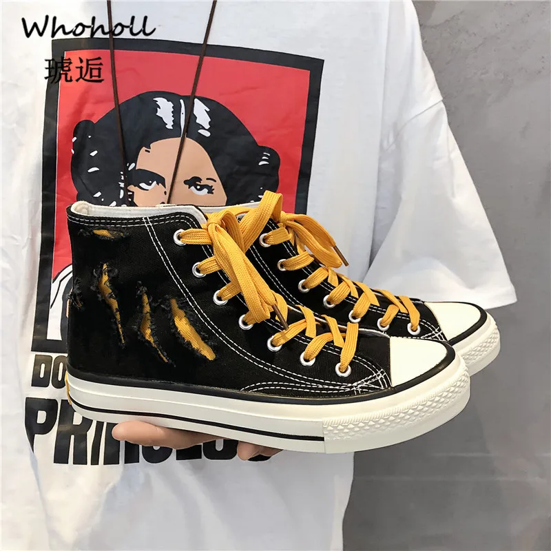Whoholl New 2019 Fashion High Top Men Shoes Canvas Men Casual Shoes for Autumn Winter Male Footwear Patchwork Plus Size 39-44
Whoholl New 2019 Fashion High Top Men Shoes Canvas Men Casual Shoes for Autumn Winter Male Footwear Patchwork Plus Size 39-44
