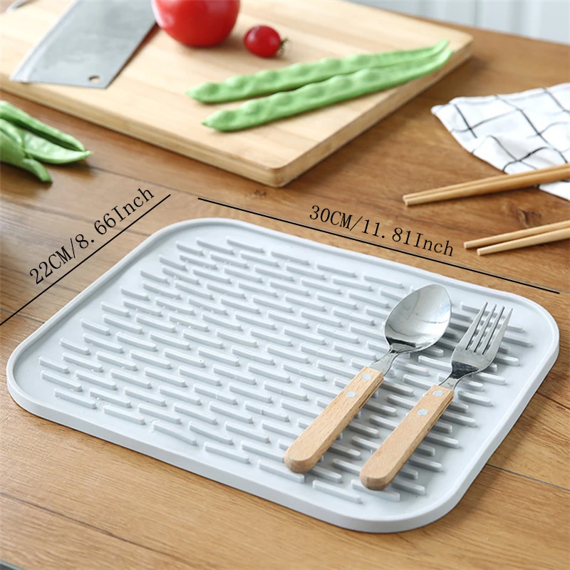 Premium Silicone Dish Drying Mat Heat Resistant Drying Mat Tableware Durable Cushion Pad Table Mat Placemat Kitchen Accessories
Premium Silicone Dish Drying Mat Heat Resistant Drying Mat Tableware Durable Cushion Pad Table Mat Placemat Kitchen Accessories