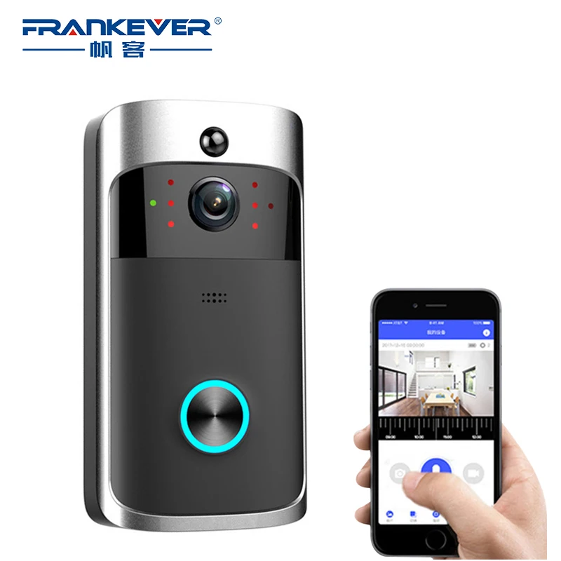 FrankEver WiFi Smart Control Video Doorbell 720P HD Wireless Video Night Vision Support TF Card Home Security Camera Smart House
FrankEver WiFi Smart Control Video Doorbell 720P HD Wireless Video Night Vision Support TF Card Home Security Camera Smart House