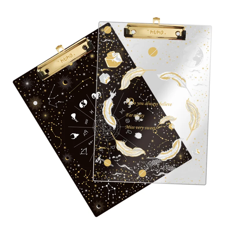 Starry Sky File Folder Transparent Clipboard Stationery A4 Student Writing Board Hard Plastic Folder Articulos De Oficina
Starry Sky File Folder Transparent Clipboard Stationery A4 Student Writing Board Hard Plastic Folder Articulos De Oficina