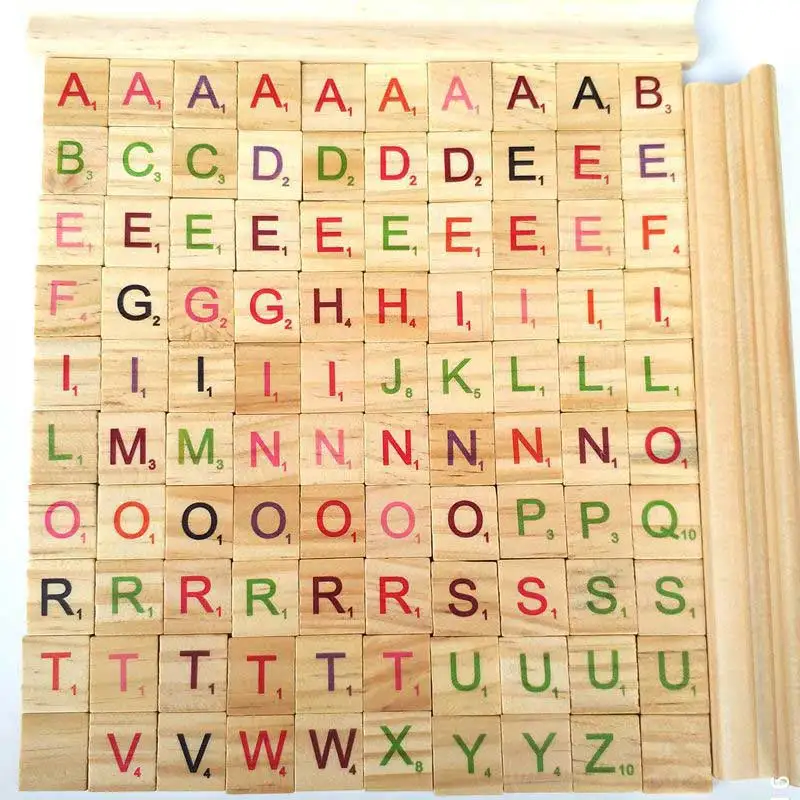 100Pcs Kids Toys Wood Scrabble Tiles Colorful Letters Numbers For Crafts Wood Alphabet Toy @ NSV775
100Pcs Kids Toys Wood Scrabble Tiles Colorful Letters Numbers For Crafts Wood Alphabet Toy @ NSV775