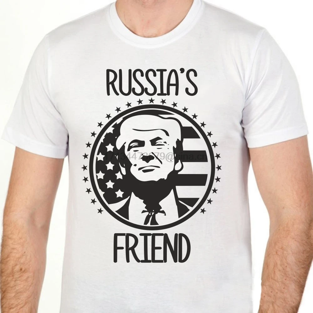Новая мужская футболка 2019 лучшие футболки для мужчин русские Путин Трамп Обама