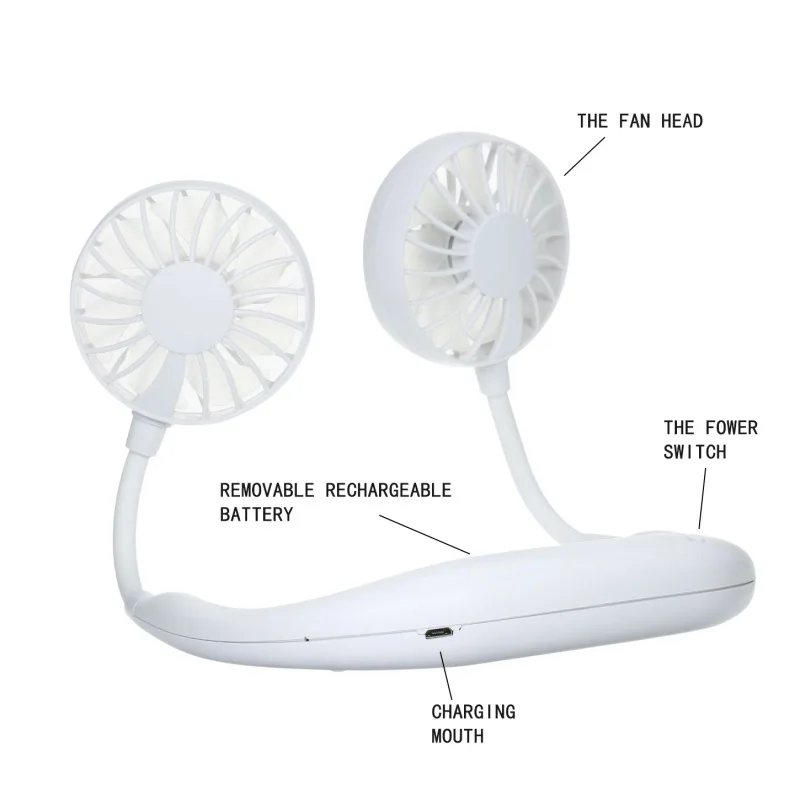 USB Portable Fan Hands-free Neck Hanging USB Charging Mini Portable Sports Fan 3 gears Usb Air Conditioner
USB Portable Fan Hands-free Neck Hanging USB Charging Mini Portable Sports Fan 3 gears Usb Air Conditioner