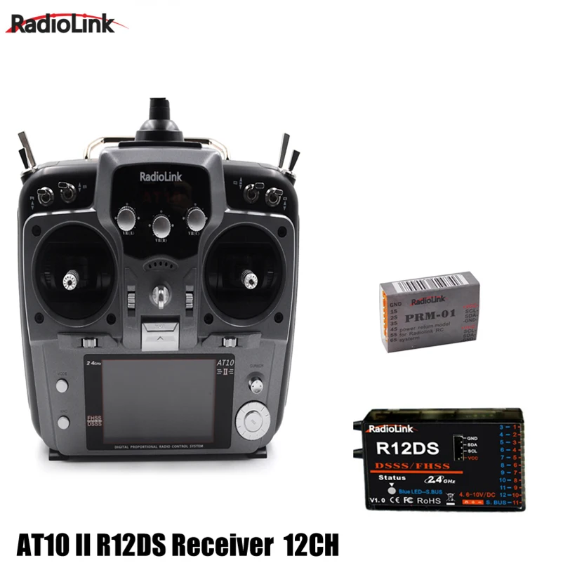 Quality RadioLink AT10 II RC Transmitter 2.4G 12CH Remote Control System with R12DS Receiver for RC Airplane Helicopter
Quality RadioLink AT10 II RC Transmitter 2.4G 12CH Remote Control System with R12DS Receiver for RC Airplane Helicopter