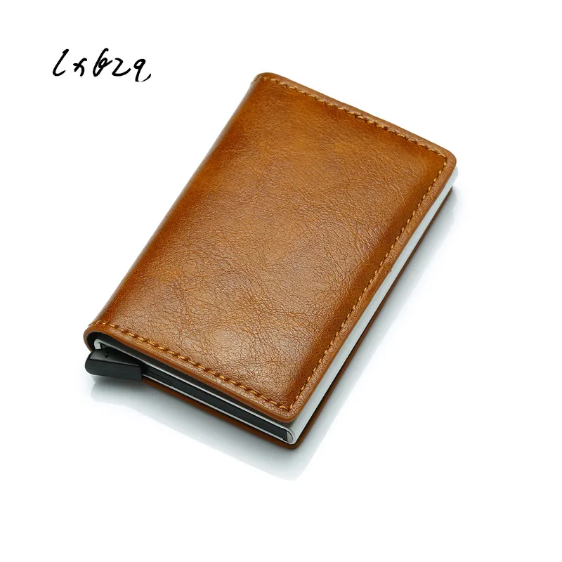 Antitheft Men Vintage Credit Card Holder Blocking Rfid Wallet Leather fashion Security Information Metal Purse Holde wallet card
Antitheft Men Vintage Credit Card Holder Blocking Rfid Wallet Leather fashion Security Information Metal Purse Holde wallet card