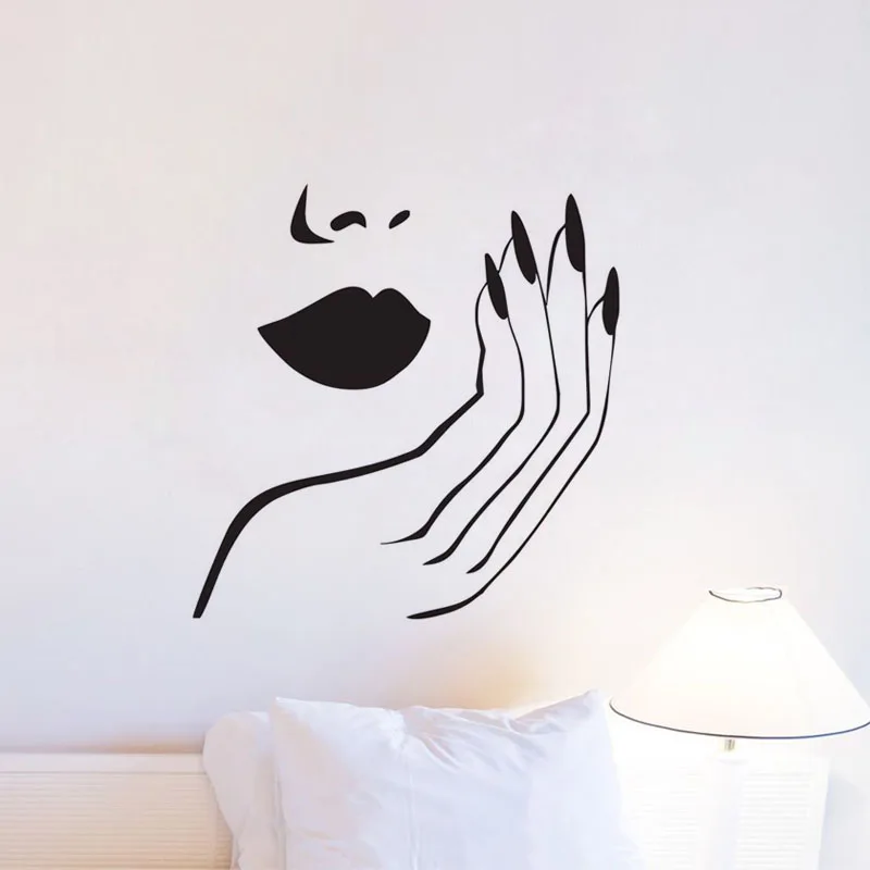 Фото Наклейки на стену в виде ногтей для спальни девушек домашний - купить