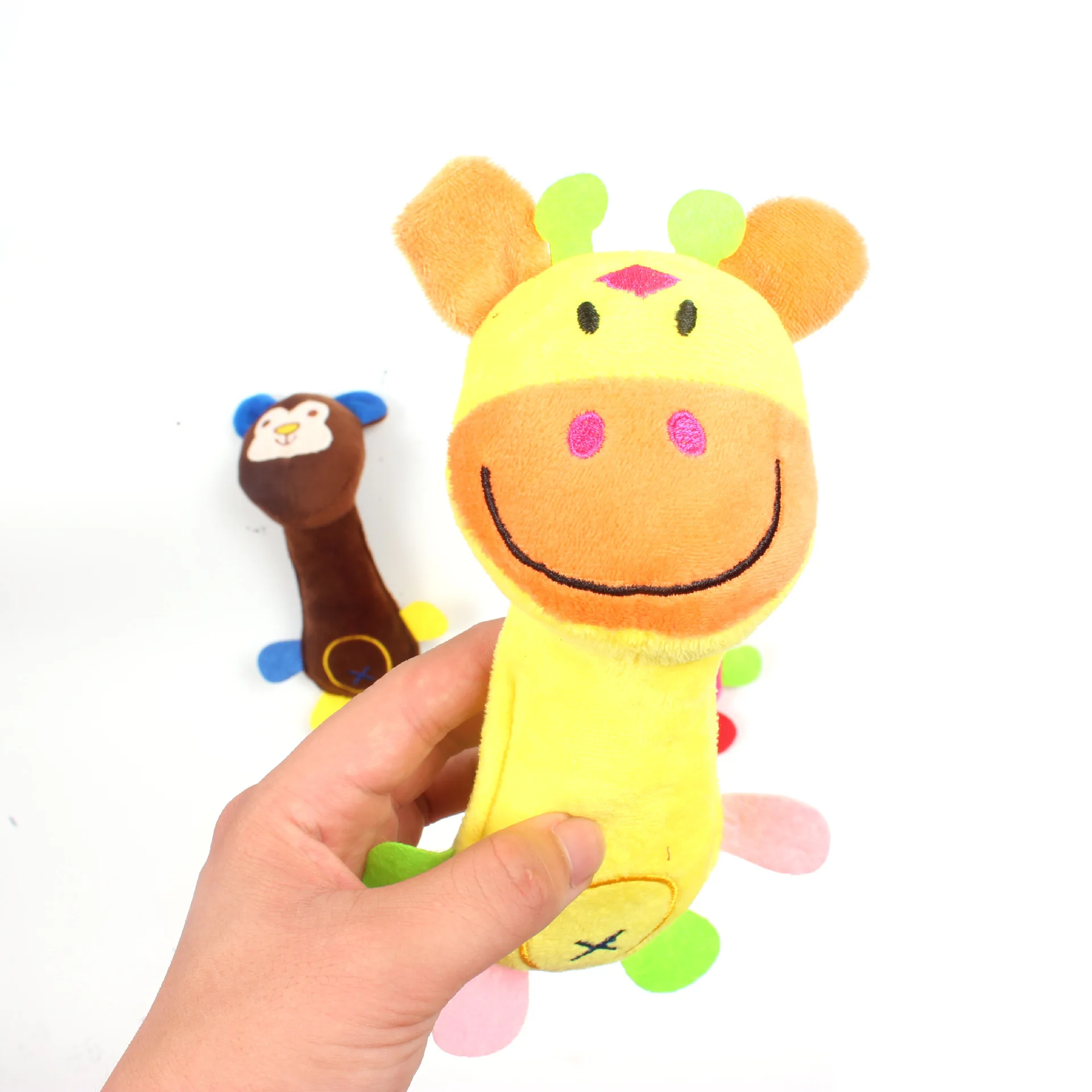 Симпатичные плюшевые обезьянки / олени свиньи собаки жевательные игрушки