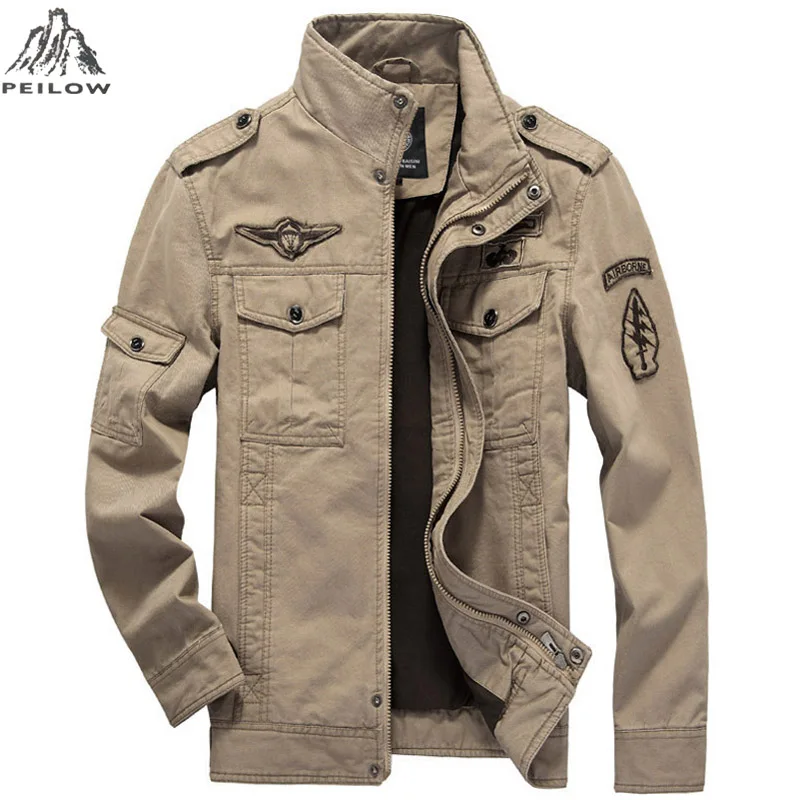 Military Jacket Men Winter Cotton Jacket Coat Army Men's Pilot Jacket Air Force Autumn Casual Cargo Jaqueta masculino size M~6XL
Military Jacket Men Winter Cotton Jacket Coat Army Men's Pilot Jacket Air Force Autumn Casual Cargo Jaqueta masculino size M~6XL