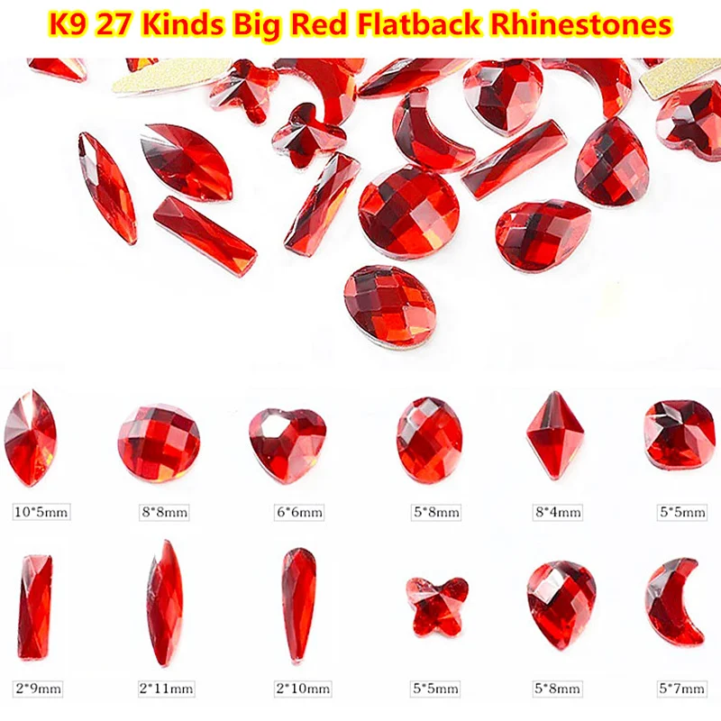 27 Kinds 50pcs/bag Heart/Horse Eye Nail Art Rhinestones Red/Light Siam Flatback Strass Glass Nails Decoration Crystal Stones
27 Kinds 50pcs/bag Heart/Horse Eye Nail Art Rhinestones Red/Light Siam Flatback Strass Glass Nails Decoration Crystal Stones