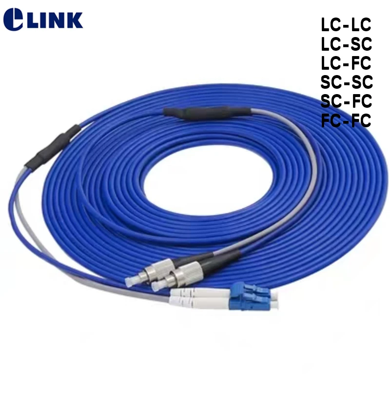 5pcs 5mtr Armored 2C Fiber Patch Cord 2 fiber SC LC FC SM SCAPC LCAPC ftth jumper 2 core optical fibre Singlemode cable duplex
5pcs 5mtr Armored 2C Fiber Patch Cord 2 fiber SC LC FC SM SCAPC LCAPC ftth jumper 2 core optical fibre Singlemode cable duplex