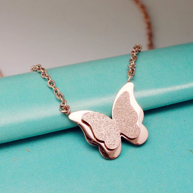 YUNRUO Summer Style Smart Butterfly Choker Necklace For Woman Titanium Steel Rose Gold Color Fashion Jewelry Gift Free Shipping
YUNRUO Summer Style Smart Butterfly Choker Necklace For Woman Titanium Steel Rose Gold Color Fashion Jewelry Gift Free Shipping