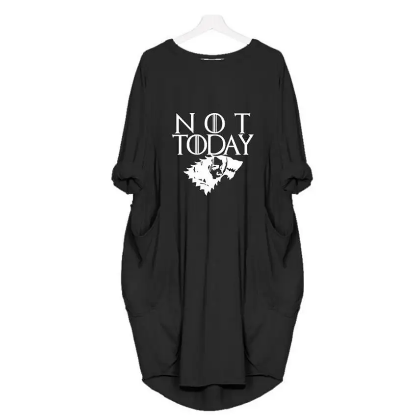 Pocket Dress NOT TODAY Letters Print Dress Clothing Women Vintage Vestidos Boho Zanzea
Pocket Dress NOT TODAY Letters Print Dress Clothing Women Vintage Vestidos Boho Zanzea