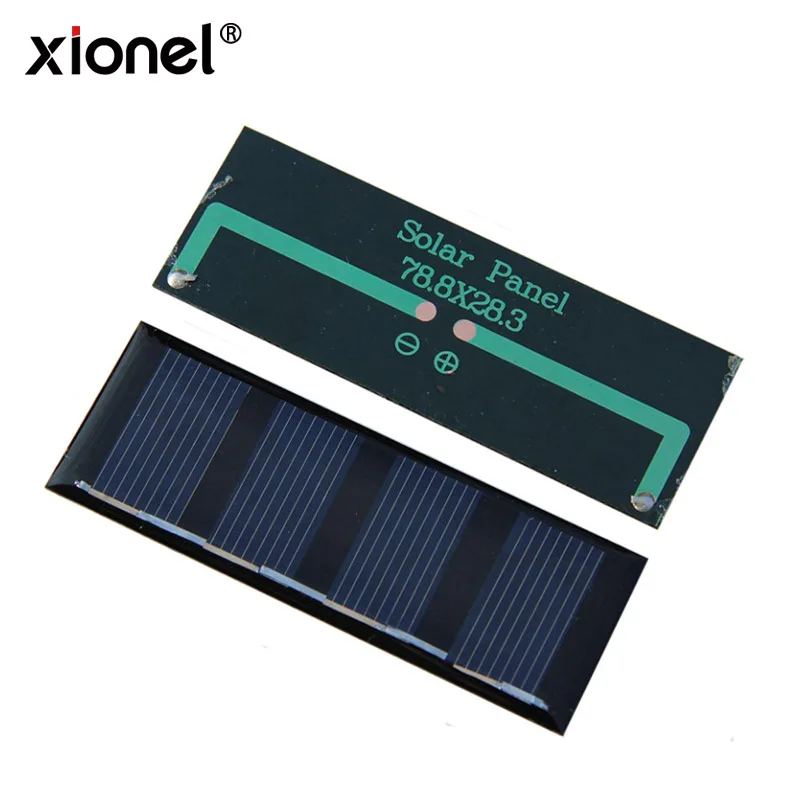 Xionel маленькая мини солнечная панель для 2V 100MA эпоксидная батарея светодиодного