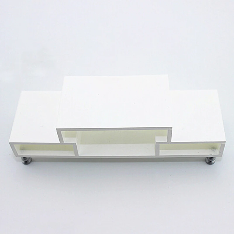 1:12 Toy Furniture White TV Cabinet Mini Doll House Furniture HI-FI TV Cabinet Set Pretend Toy Kids Gifts