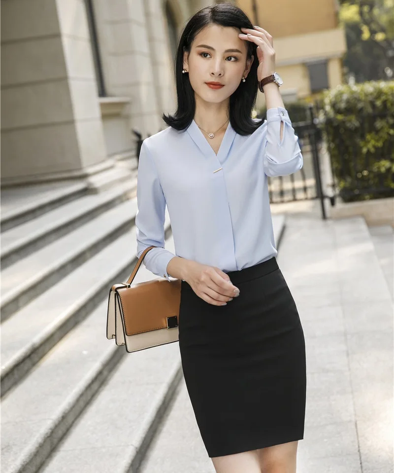 Fashion Apricot Uniform Styles Women Business Suits With 2 Piece Tops And Skirt Women Blouses Shirts Sets Ladies Work Wear Sets
Fashion Apricot Uniform Styles Women Business Suits With 2 Piece Tops And Skirt Women Blouses Shirts Sets Ladies Work Wear Sets