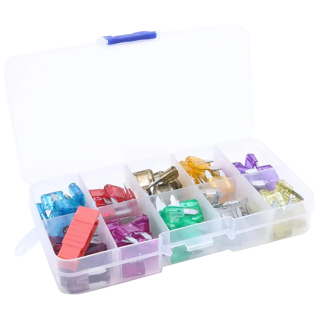 100 Pieces Automotive Car Motorcycle 3A-40A Mini Blade Fuses Kit With Puller Color coded for easy identification
100 Pieces Automotive Car Motorcycle 3A-40A Mini Blade Fuses Kit With Puller Color coded for easy identification