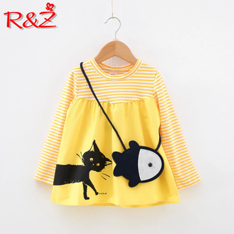 Детское платье R & Z, новинка весны 2019, модное универсальное платье с длинным рукавом и принтом мультяшного кота
Детское платье R & Z, новинка весны 2019, модное универсальное платье с длинным рукавом и принтом мультяшного кота