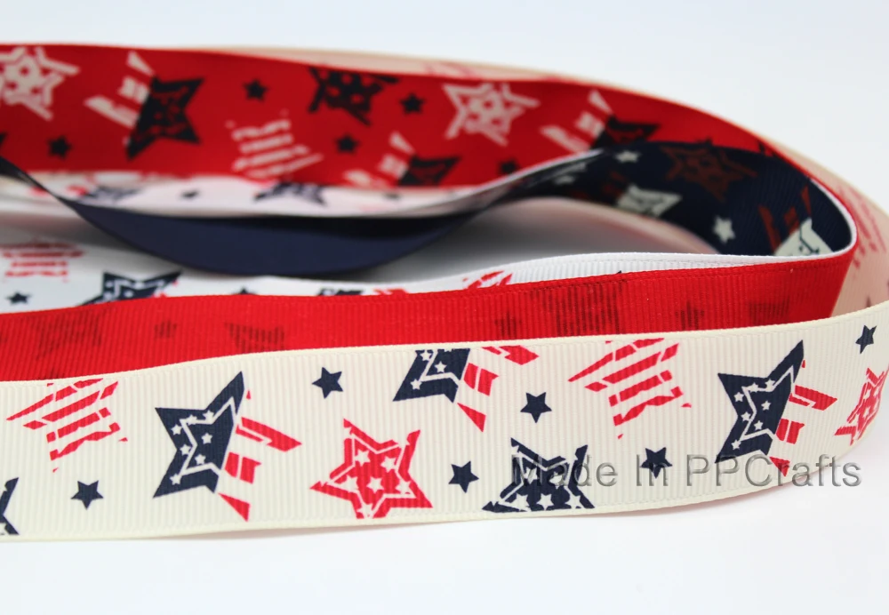 New 1" 25MM Grosgrain Ribbon Printed 5 Stars For DIY Hairbow Crafts Decoration 100yds/roll Free shipping
New 1" 25MM Grosgrain Ribbon Printed 5 Stars For DIY Hairbow Crafts Decoration 100yds/roll Free shipping