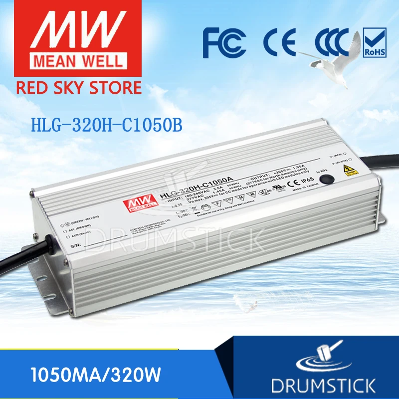 (Только 11 11) MEAN WELL HLG 320H C1050B (1 шт.) 1050mA meanwell C 320 25 Вт Светодиодный источник питания