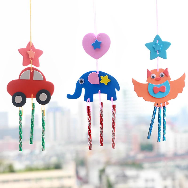 8pcs Kids DIY Fabric Aeolian Bells Craft Toy Kid Handmade Wind Chime Children Early Educational Puzzle Random Patterns
8pcs Kids DIY Fabric Aeolian Bells Craft Toy Kid Handmade Wind Chime Children Early Educational Puzzle Random Patterns