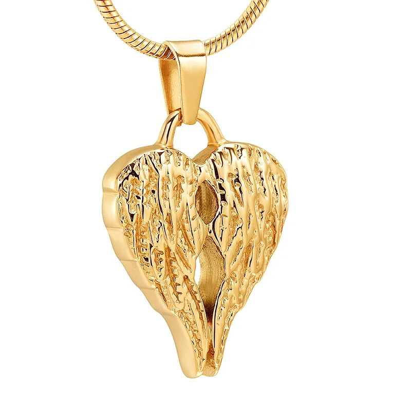 IJD8517 Stainless Steel Double Angel Wing Ash Pendant Cremation Jewelry Urn Necklace Keepsakes
IJD8517 Stainless Steel Double Angel Wing Ash Pendant Cremation Jewelry Urn Necklace Keepsakes
