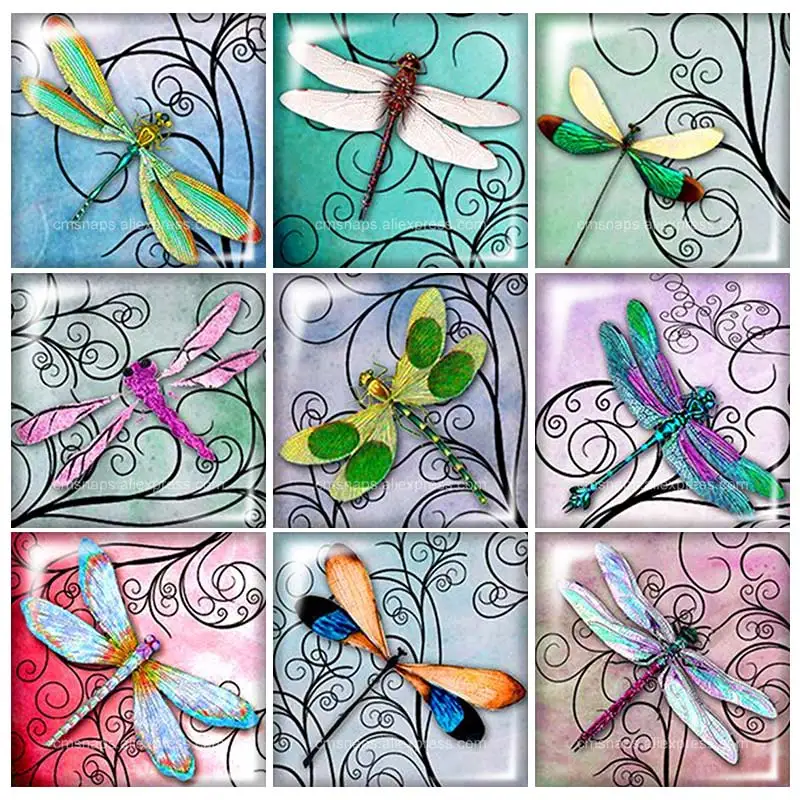 Beauty painting dragonfly animals Square glass cabochon 10pcs mixed 12mm/20mm/25mm/30mm Size flat back DIY Jewelry Findings
Beauty painting dragonfly animals Square glass cabochon 10pcs mixed 12mm/20mm/25mm/30mm Size flat back DIY Jewelry Findings