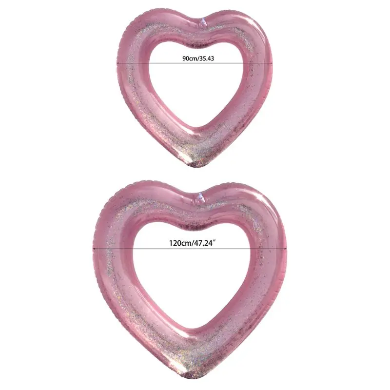 1 Pc PVC 90cm/120cm Love Heart Inflatable Pool Rose Gold Glitter Swim Ring Swimming Tool
1 Pc PVC 90cm/120cm Love Heart Inflatable Pool Rose Gold Glitter Swim Ring Swimming Tool