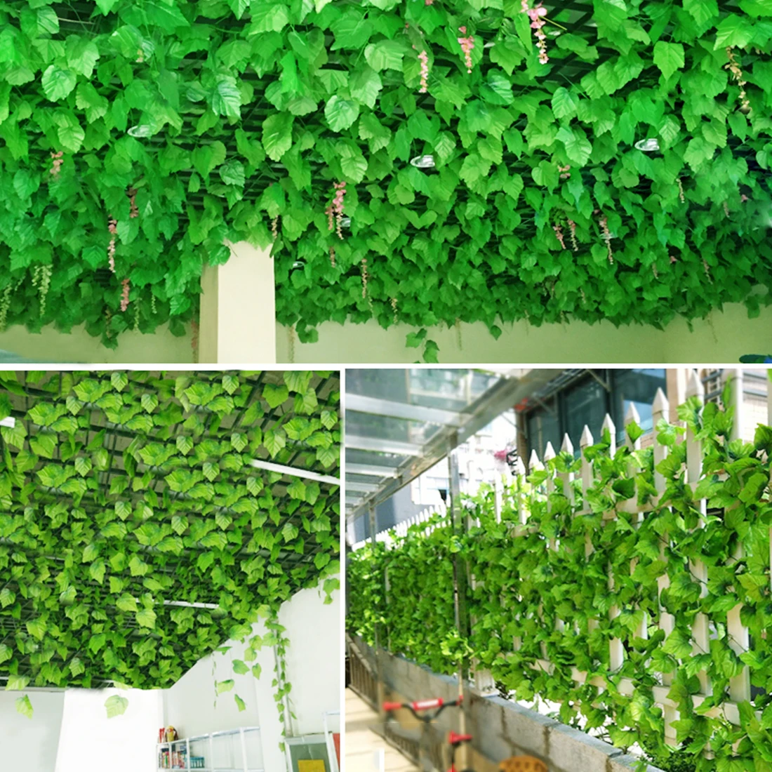 12pcs/Lot 2.3m Artificial Ivy Leaf Garland Plants Vine Fake Foliage Flowers Plastic Plants For DIY decoration
12pcs/Lot 2.3m Artificial Ivy Leaf Garland Plants Vine Fake Foliage Flowers Plastic Plants For DIY decoration